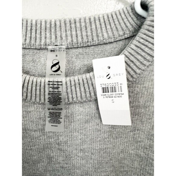 Lou & Grey Sweater Size Small Gray Soft Oversized Lounge Top  Lagenlook Boxy New - Picture 5 of 9
